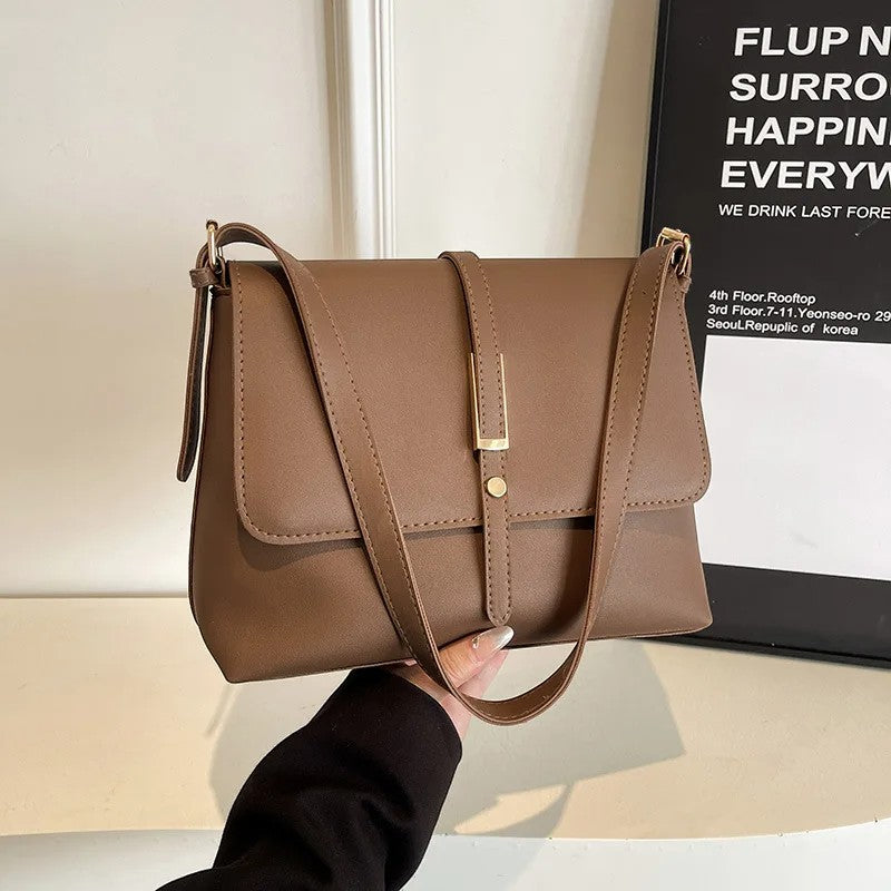 Olivia – Women's Bag with Buckle Closure & Adjustable Shoulder Strap