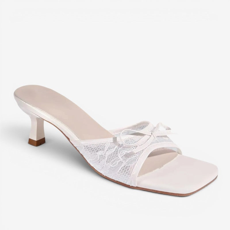 Chic Slip-On Sandals with Square Toe