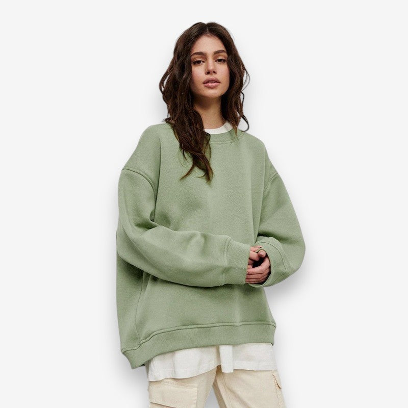 Emma – Long Sleeve Sweater with Round Neck Design