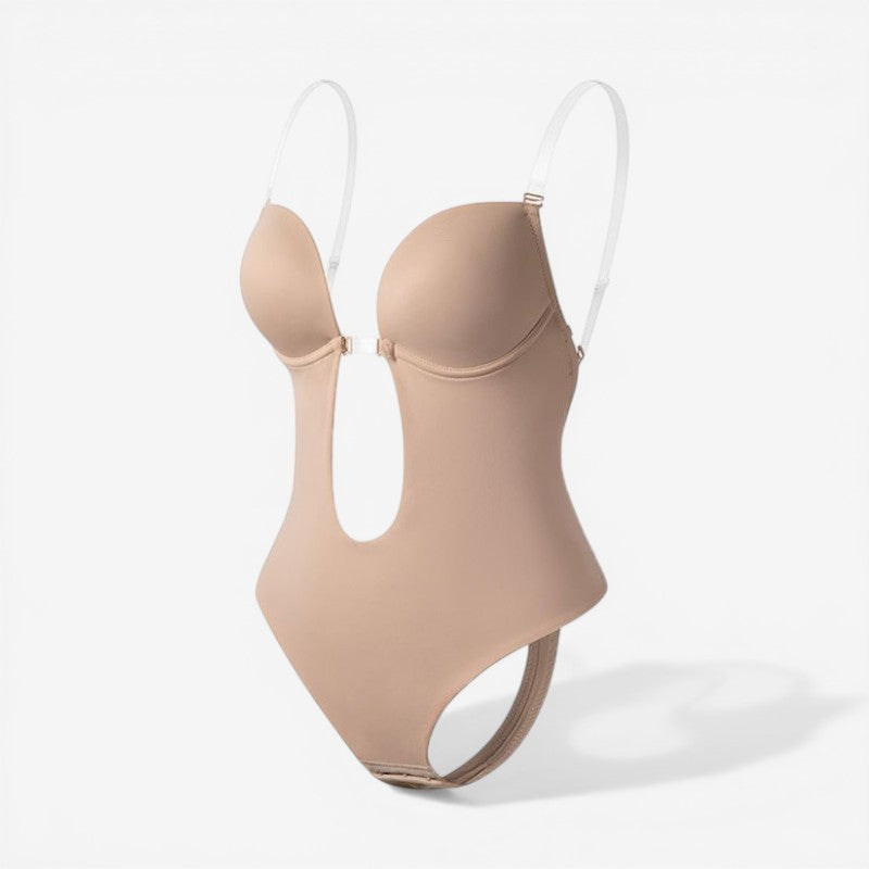 Women Backless Bodysuit Adjustable Straps