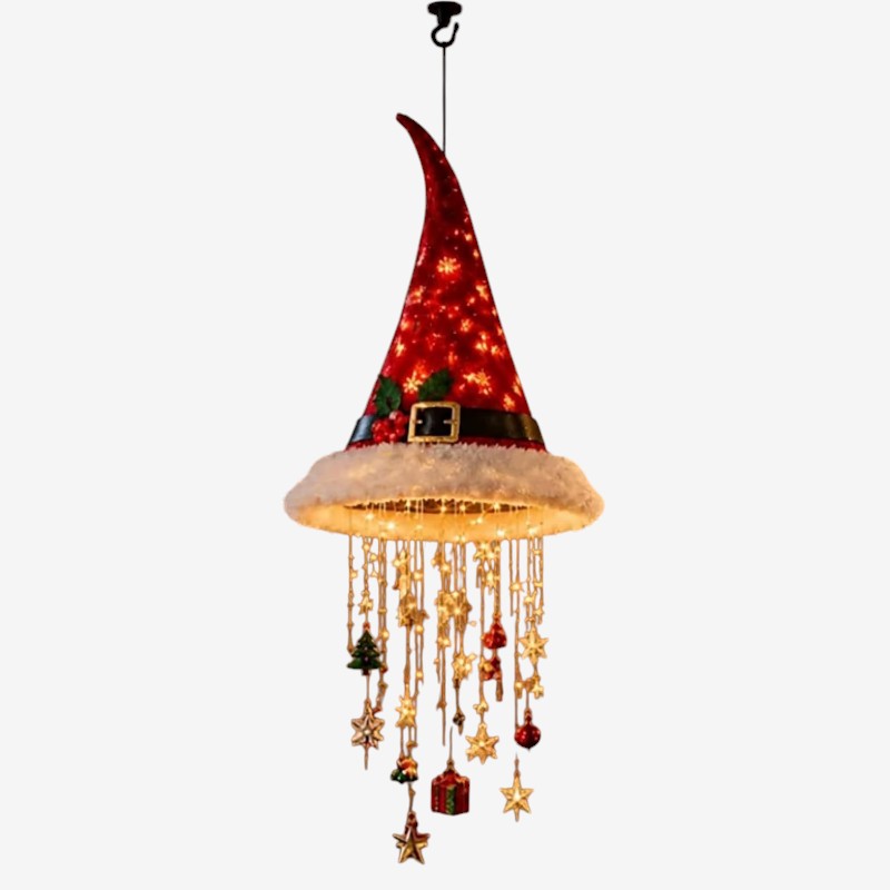 NoelHat - Hanging Hat Decoration With Led Stars