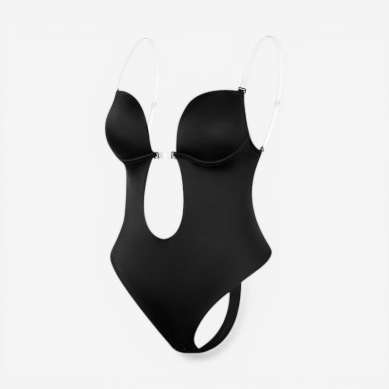 Women Backless Bodysuit Adjustable Straps