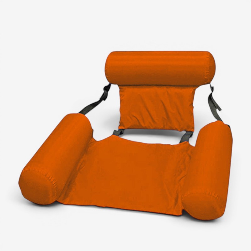Inflatable Floating Chair with Adjustable Support Strap