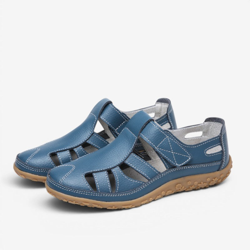 Women's Velcro Strap Slip-On Sandals
