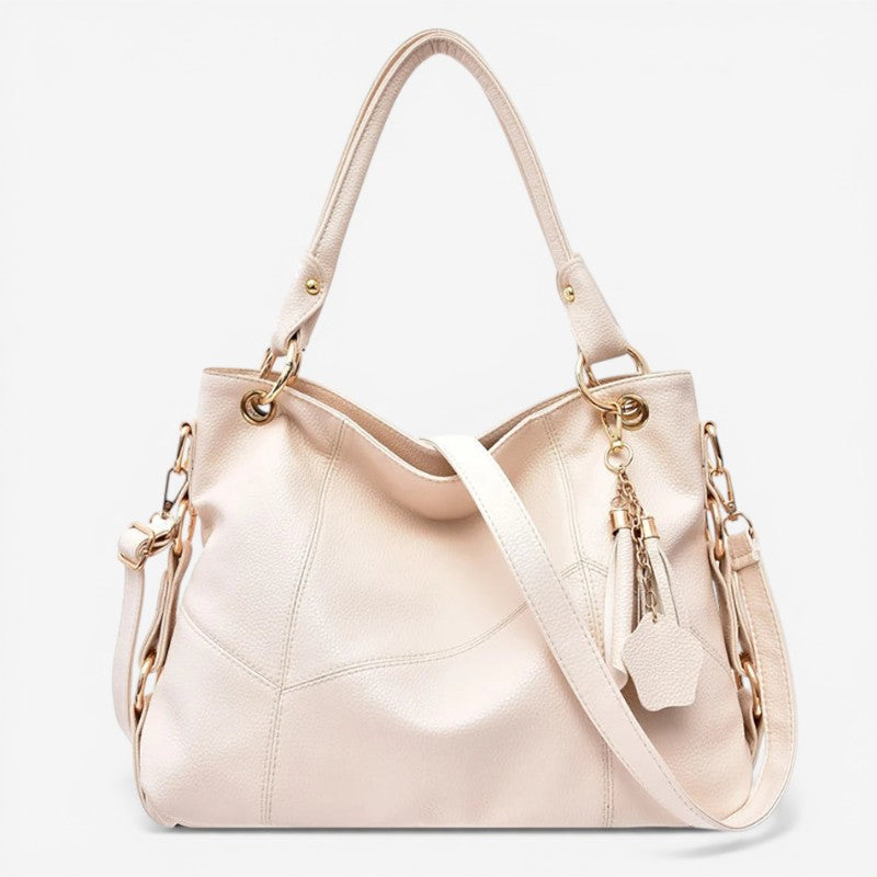 Women’s Shoulder Bag with Adjustable Straps & Zipper Pockets