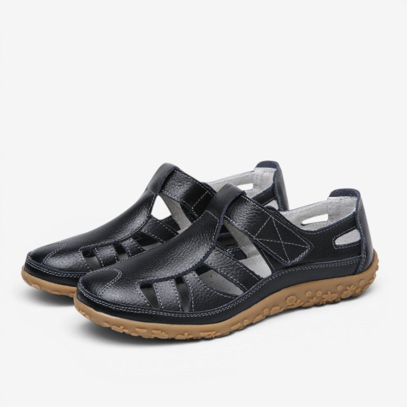 Women's Velcro Strap Slip-On Sandals