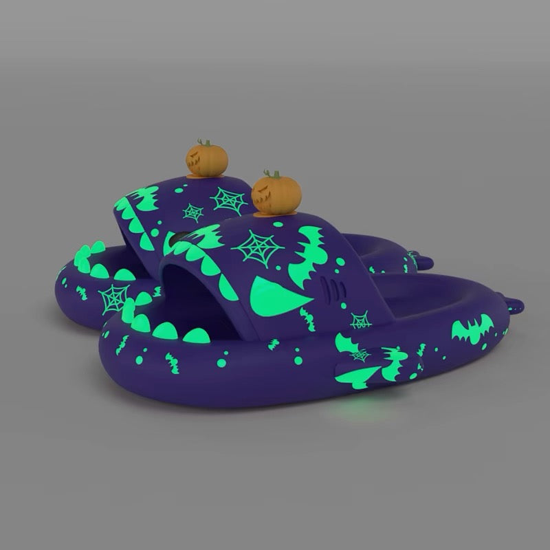 Luna - Halloween Shark Slippers