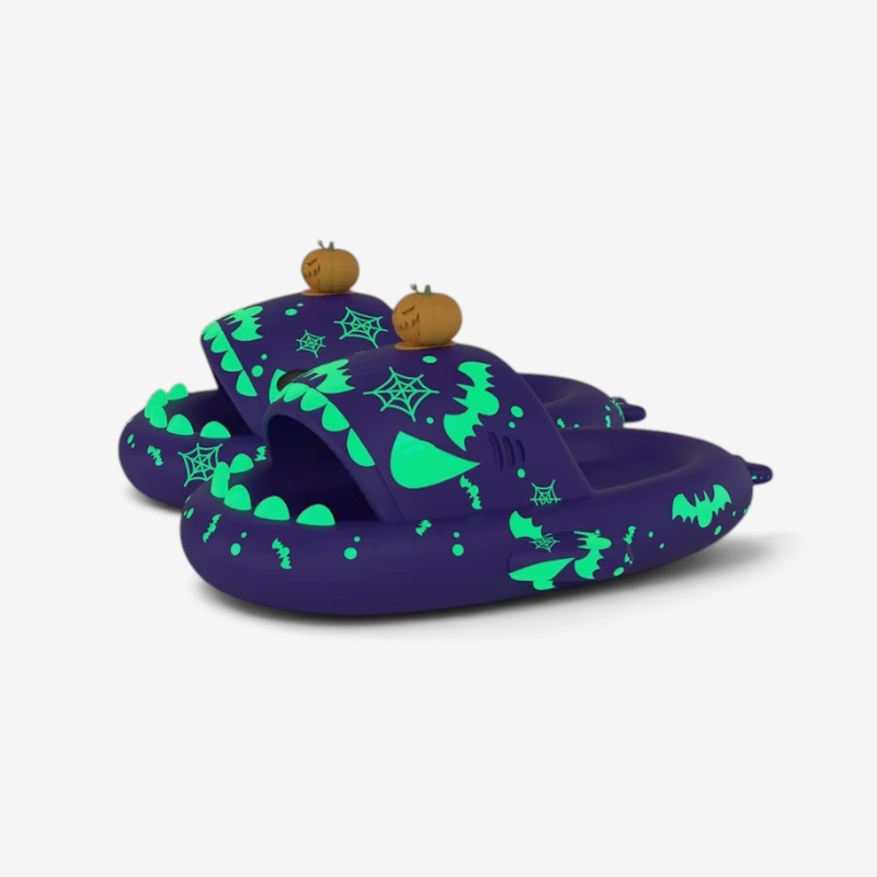 Luna - Halloween Shark Slippers