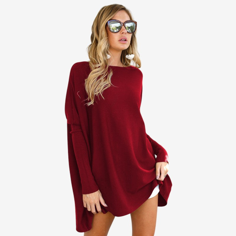Women Round Neck Long Sleeve T-Shirt