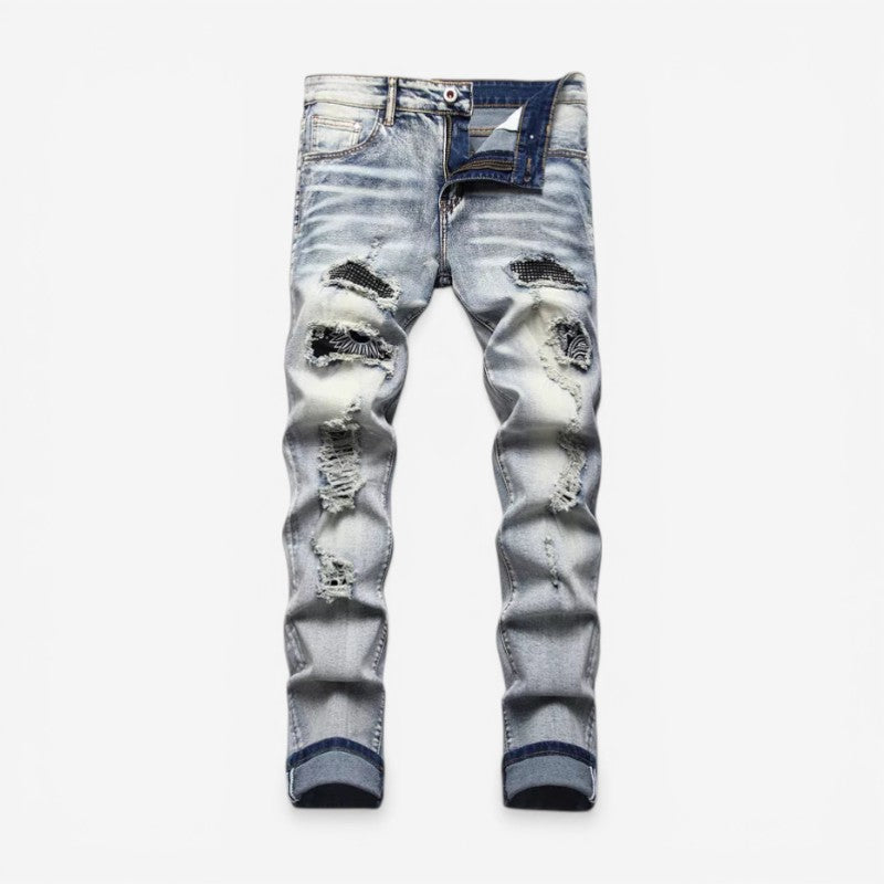 George – Slim Fit Ankle Length Pants with Zip Fly