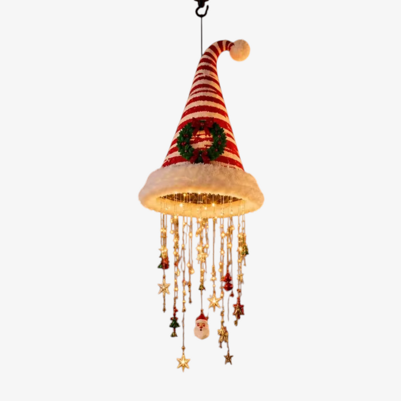 Hatmas - Hanging Christmas Hat Decoration With Led Lights