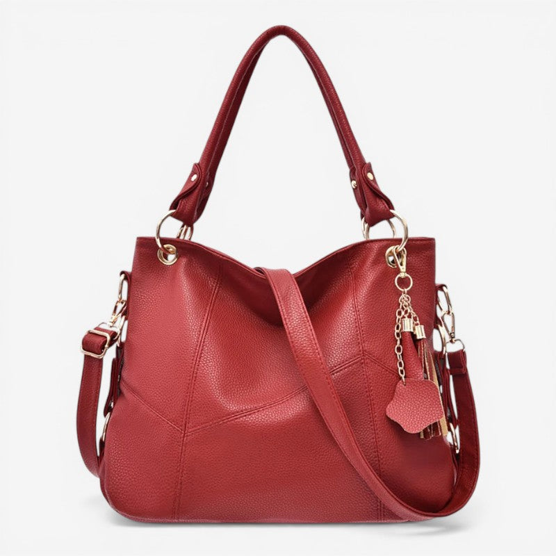 Women’s Shoulder Bag with Adjustable Straps & Zipper Pockets