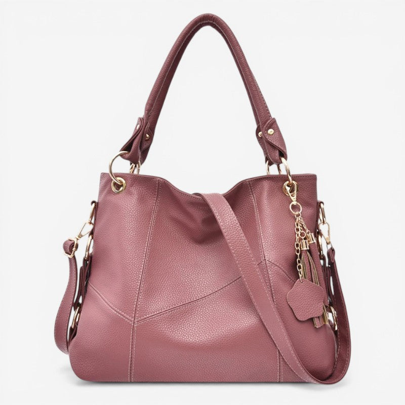 Women’s Shoulder Bag with Adjustable Straps & Zipper Pockets