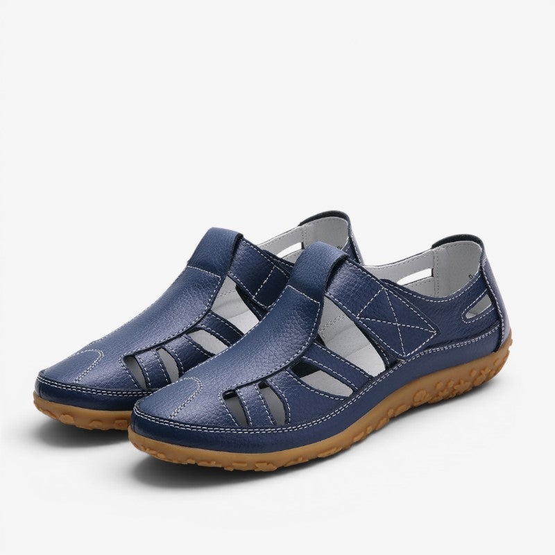 Women's Velcro Strap Slip-On Sandals