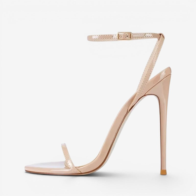 Elegant High-Heeled Sandals with Pointed Toe