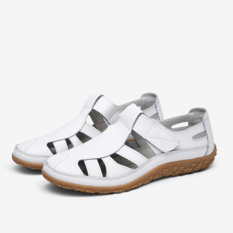 Women's Velcro Strap Slip-On Sandals