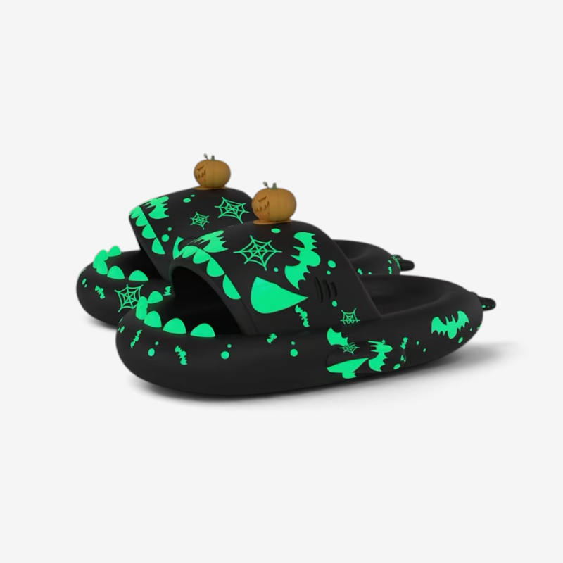 Luna - Halloween Shark Slippers