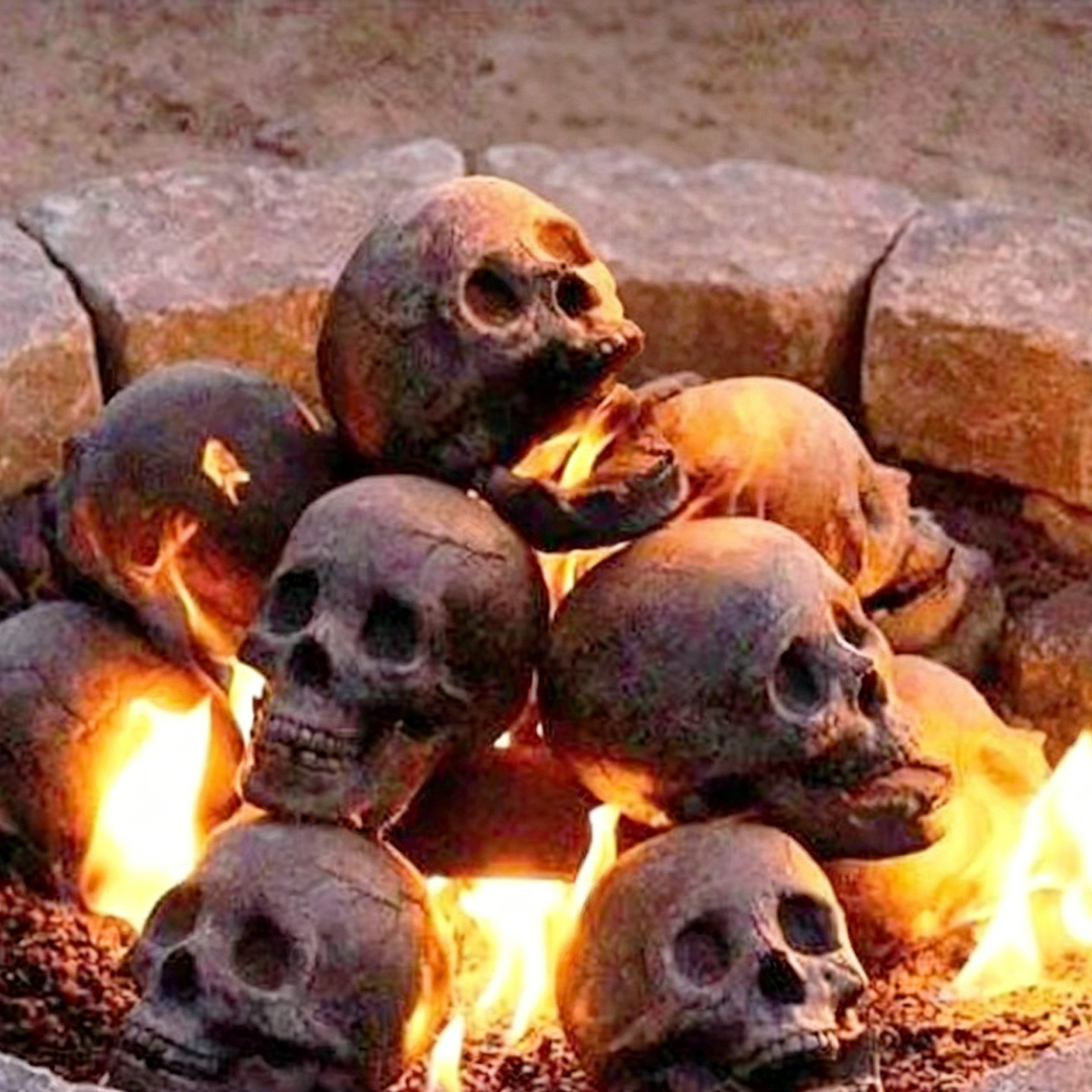 Gothic Ceramic Skull Decor Accent