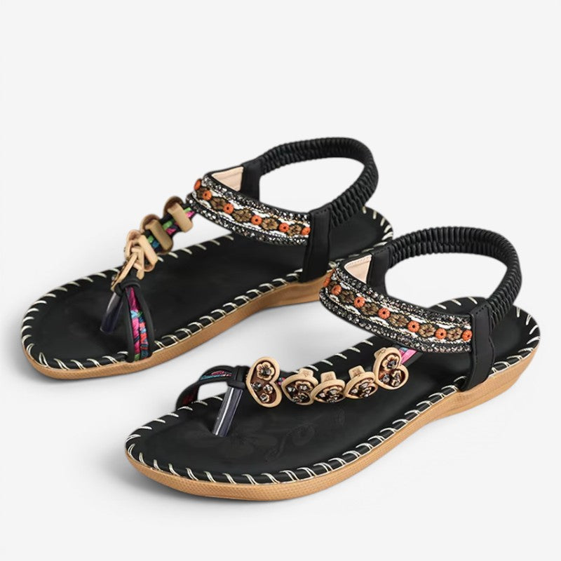 Womens Flat Sandals with T-Strap