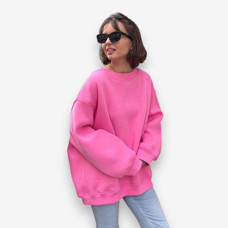 Emma – Long Sleeve Sweater with Round Neck Design