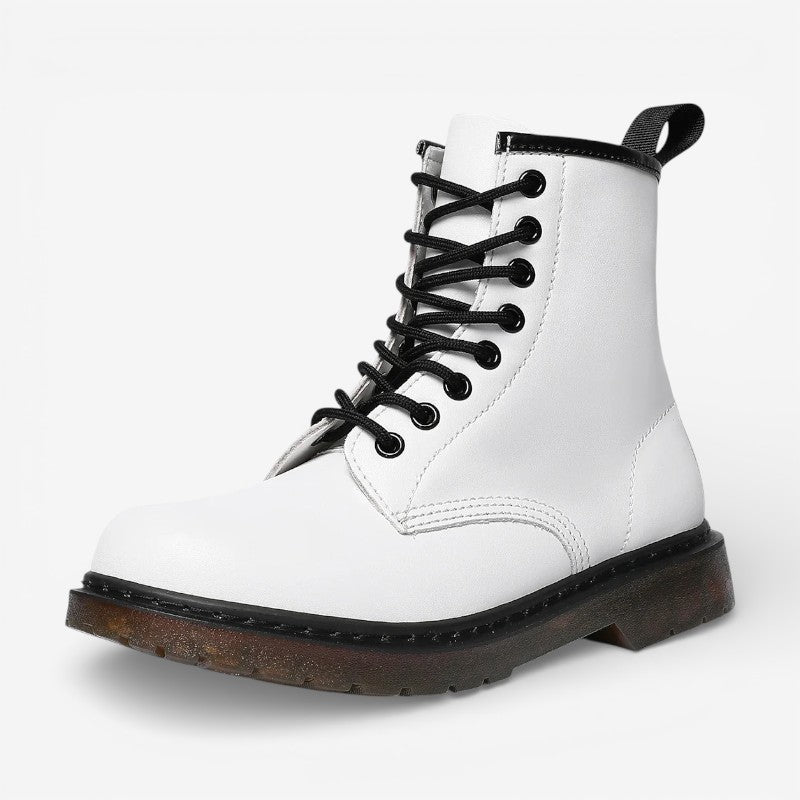 Grace - Round Toe Ankle Boots With Lace Up Closure