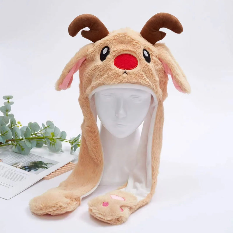 EarBounce Interactive Plush Hat with Moving Ears