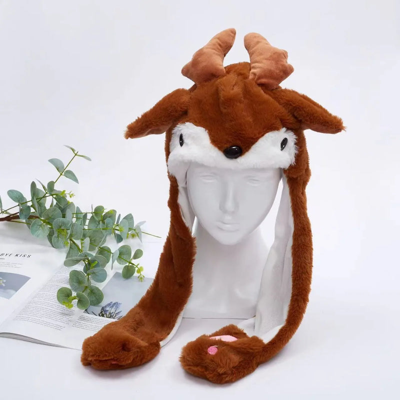EarBounce Interactive Plush Hat with Moving Ears
