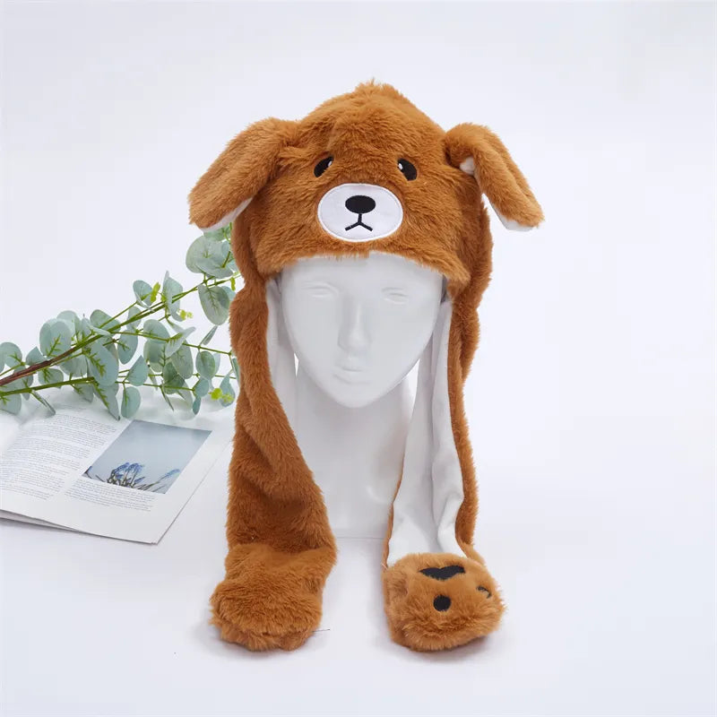 EarBounce Interactive Plush Hat with Moving Ears