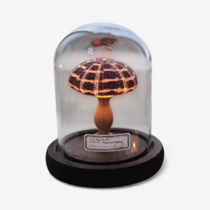 SeaLume – Mini LED Glass Bell Jar Lamp with Sea Mushroom Design