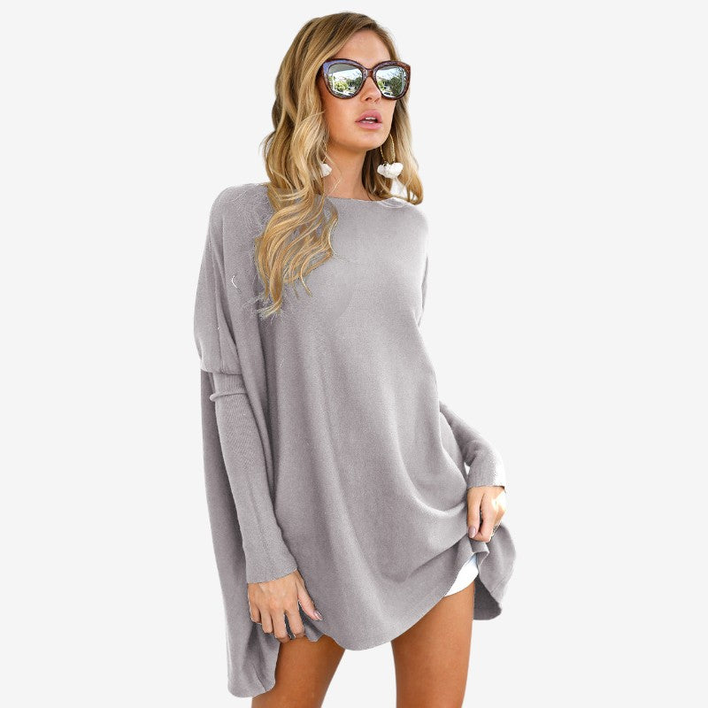 Women Round Neck Long Sleeve T-Shirt
