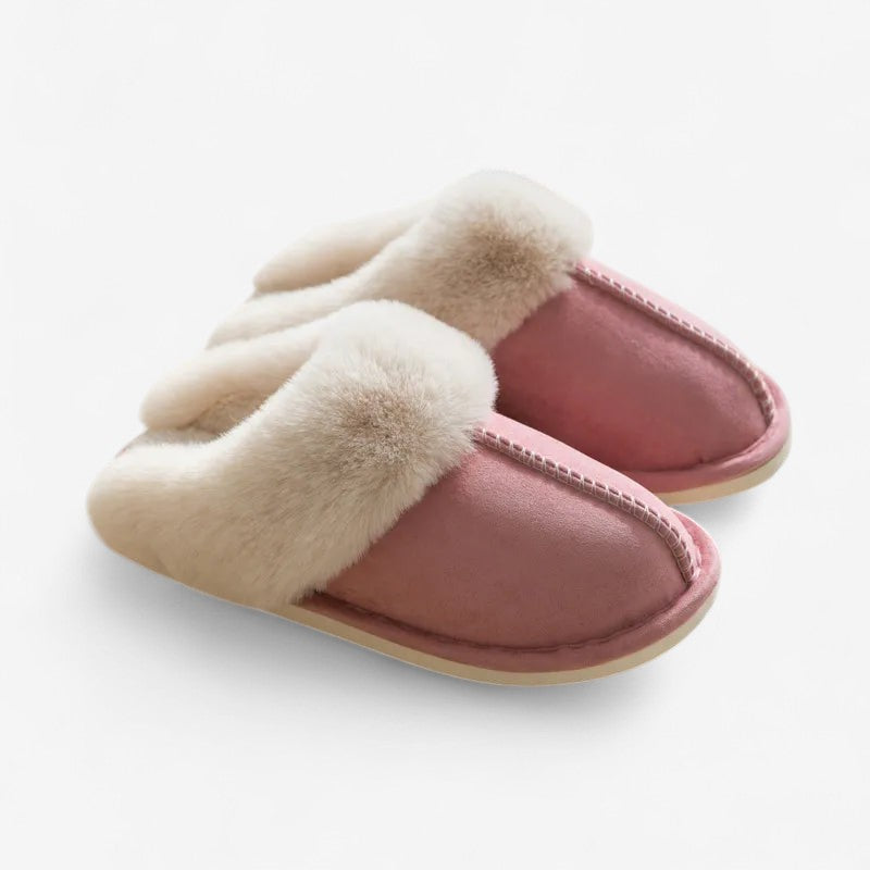 Megan – Pluche pantoffels met antislip zool voor koppels Velani