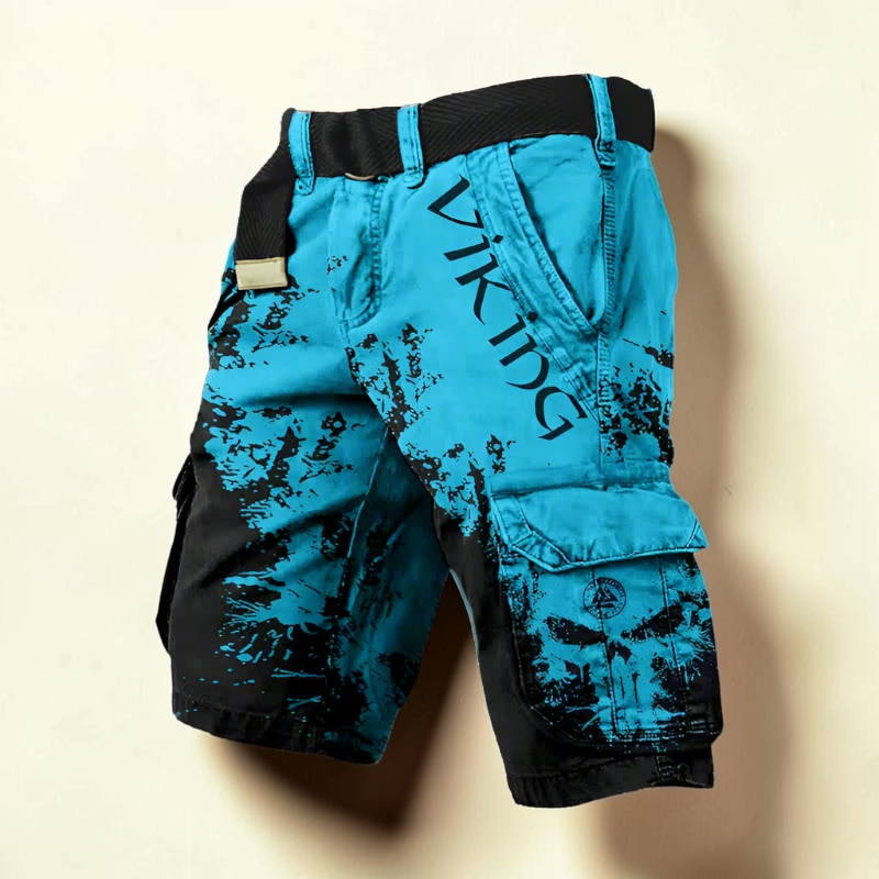 Men's Chic Printed Pocket Shorts