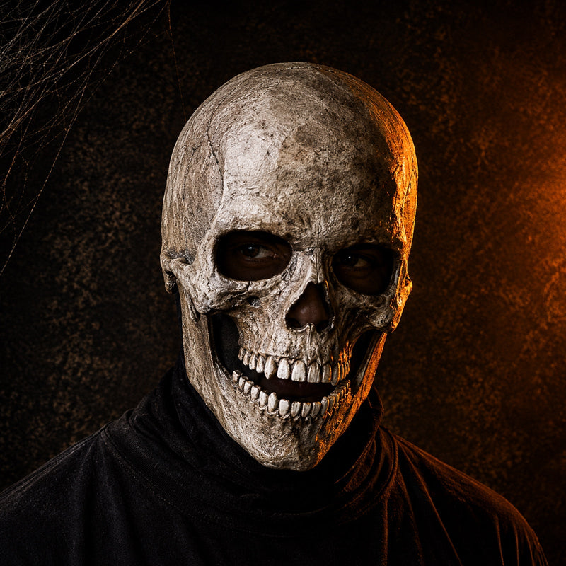 GrimSkull - Full Head Mask With Intricate Skull Design