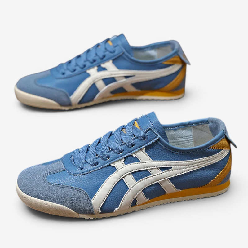 Men's Round Toe Lace-Up Sneakers