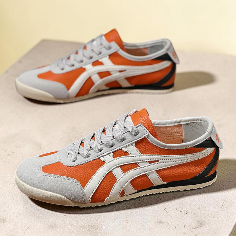 Men's Round Toe Lace-Up Sneakers