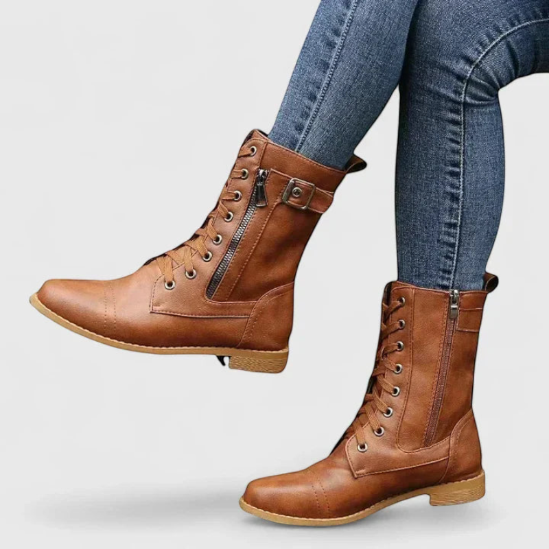 Stylish Lace-Up Ankle Booties for Women