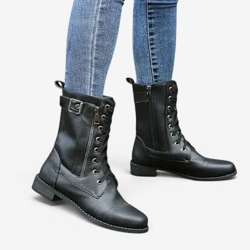 Stylish Lace-Up Ankle Booties for Women