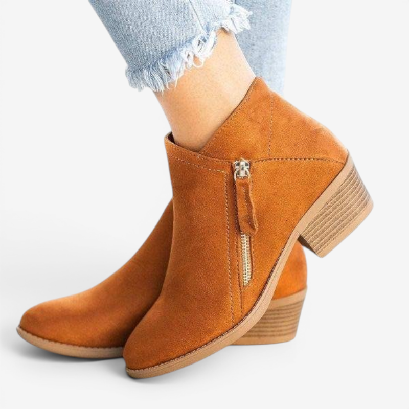 Stylish Women's Round Toe Ankle Boots