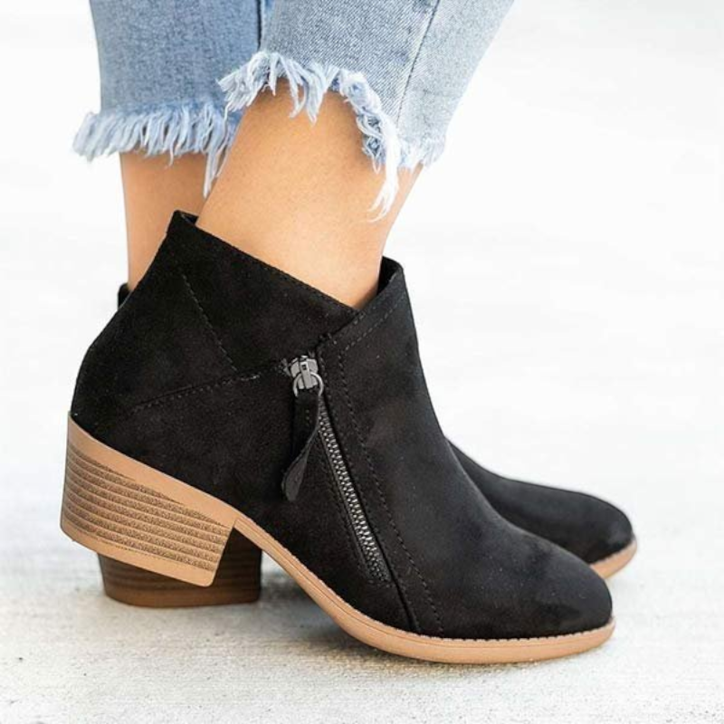 Stylish Women's Round Toe Ankle Boots