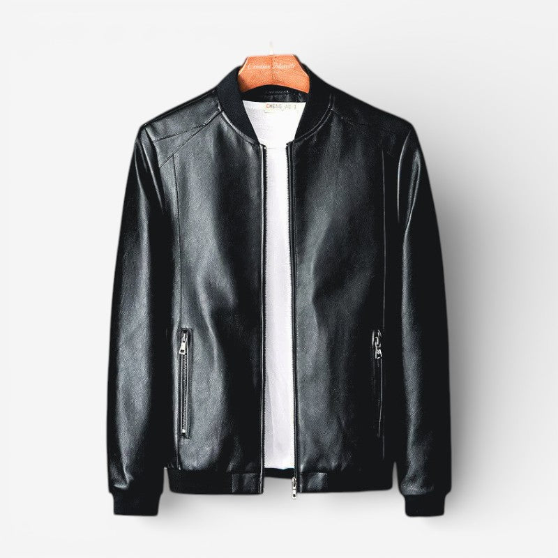 Maddox – Long Sleeve Round Neck Jacket With Zipper