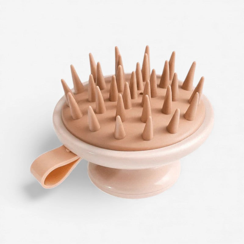 ScalpEase – Manual Scalp Massage Brush with Round Bristles