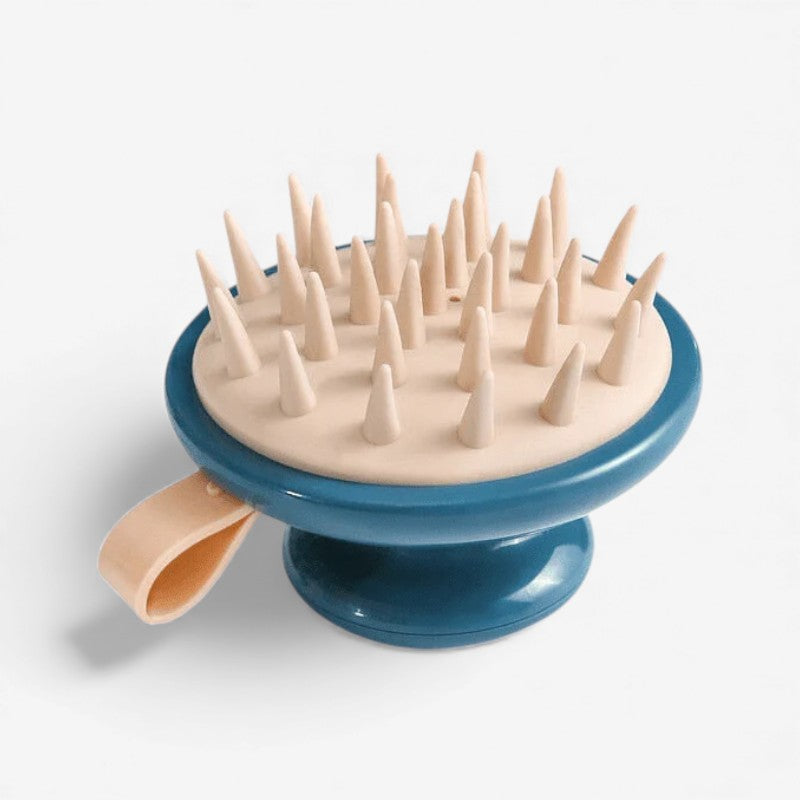 ScalpEase – Manual Scalp Massage Brush with Round Bristles