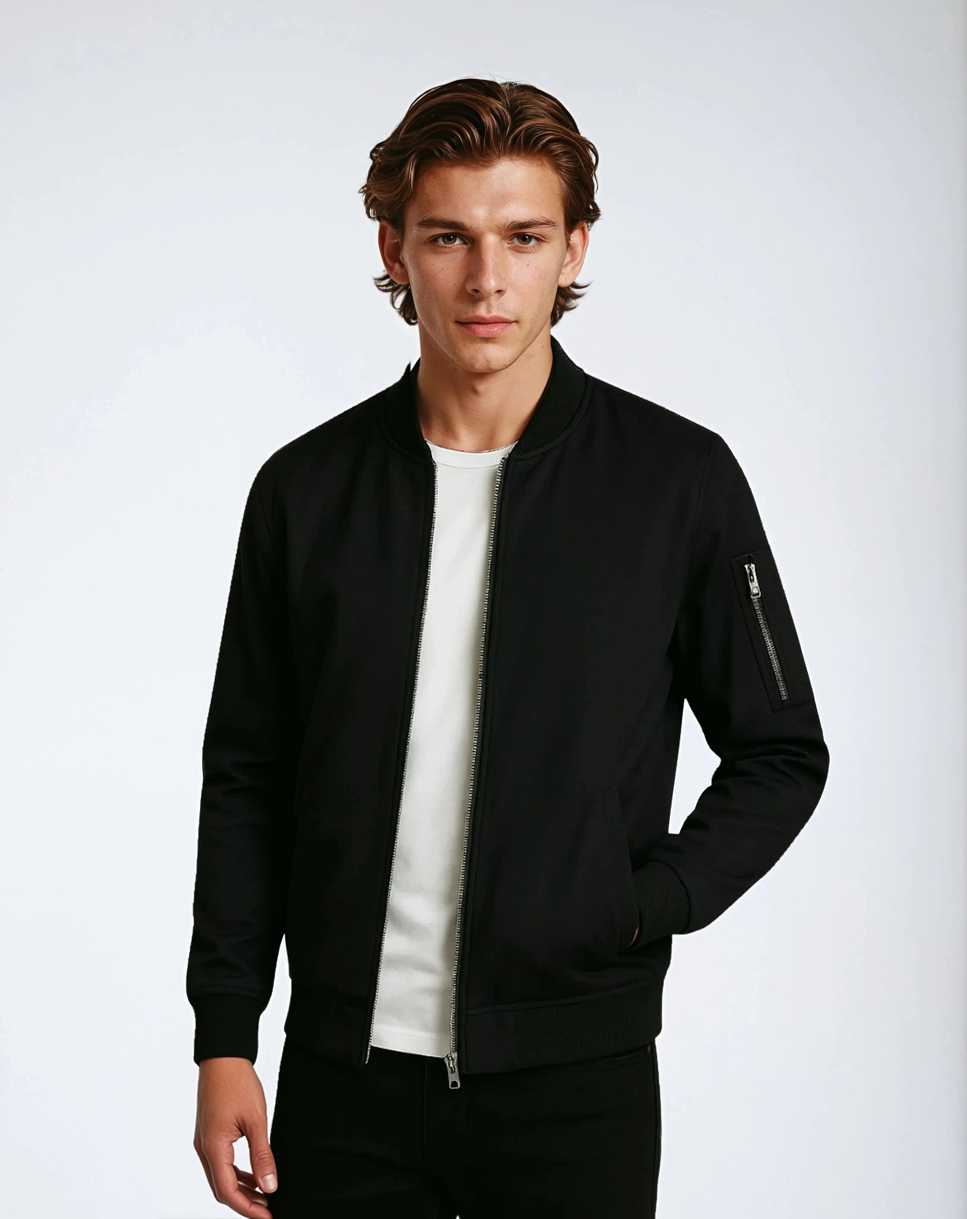 Polyester Korte Jas Met Waterafstotende Afwerking-Jackets-Velani-Velani