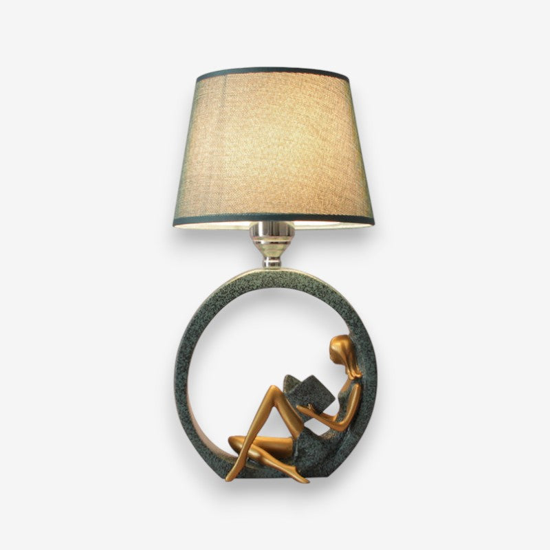 LumaGlow – Reading Girl Table Lamp for Living Rooms