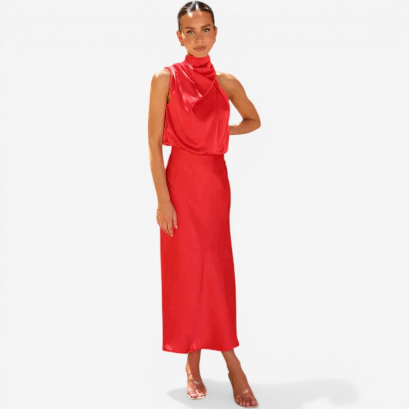 Women’s Halter Neck Midi Dress