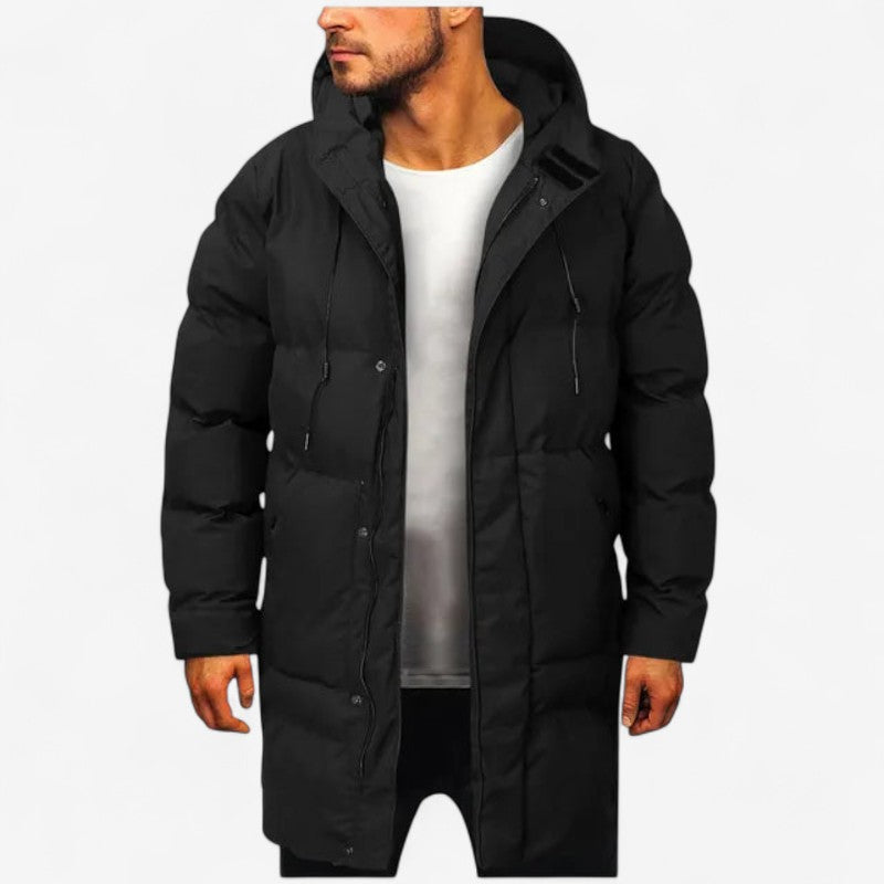 Oliver – Mantel met lange mouwen, voering, knoopsluiting en zakken Velani