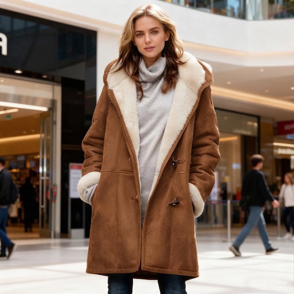 Hoodline - Loose Fit Coat with Integrated Hood