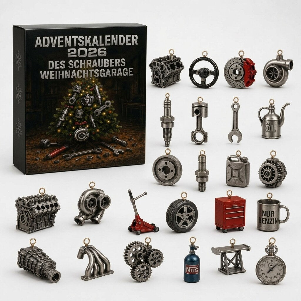 GearVault - Automotive Workshop Advent Calendar with 24 Metal Miniatures
