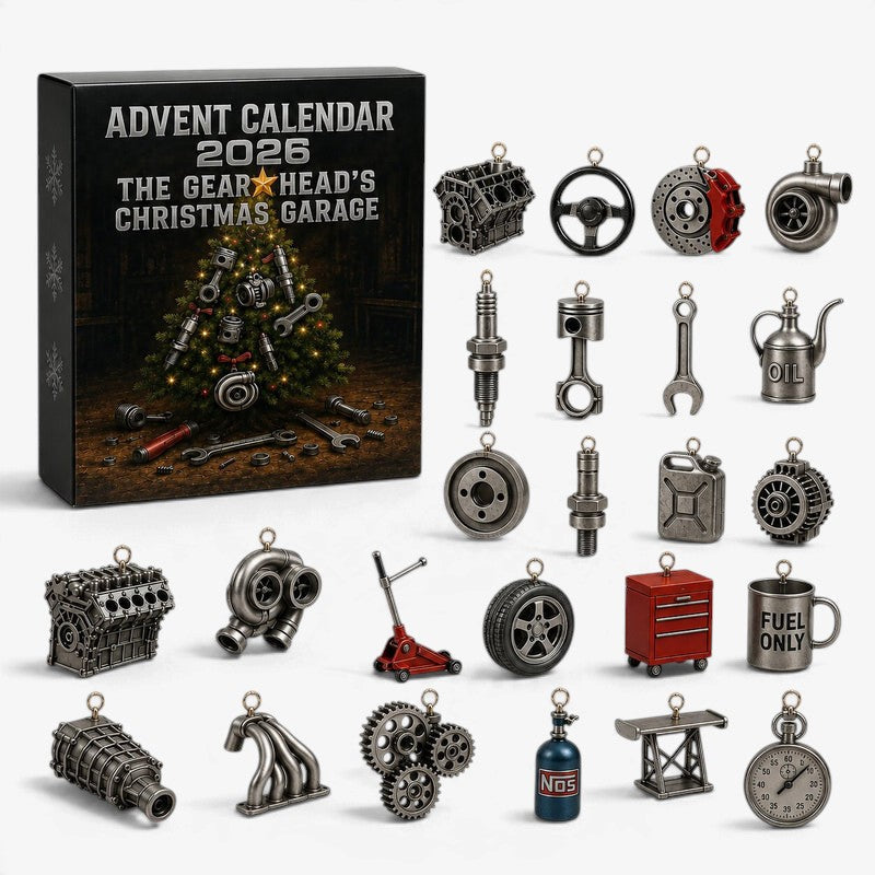 GearVault - Automotive Workshop Advent Calendar with 24 Metal Miniatures