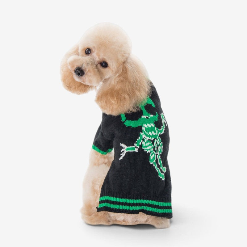 PawKnit - Spooky Pumpkin Dog Sweater